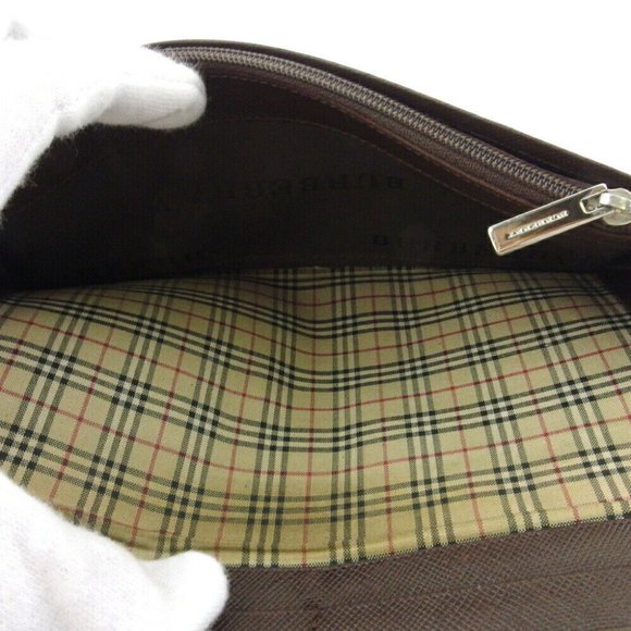 Burberry Long Wallet Logo Leather Authentic USED - Picture 10 of 10